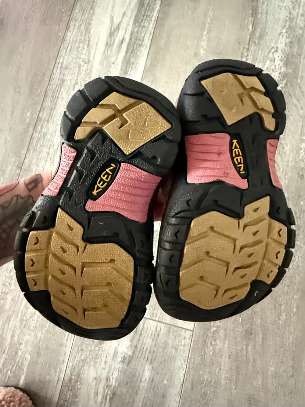 Keen Pink and Black Kids Water Shoe Sandals